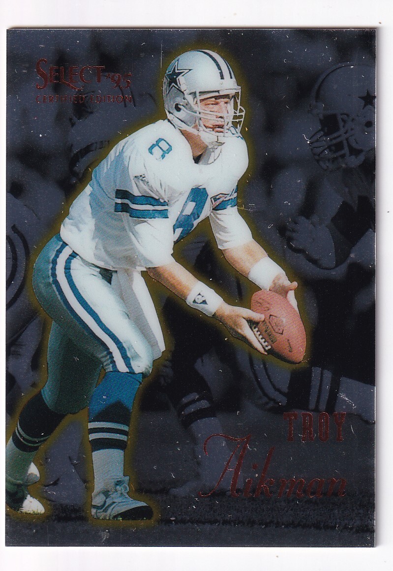 Troy Aikman 1995 Select NFL Promo Card #44 Dallas | eBay