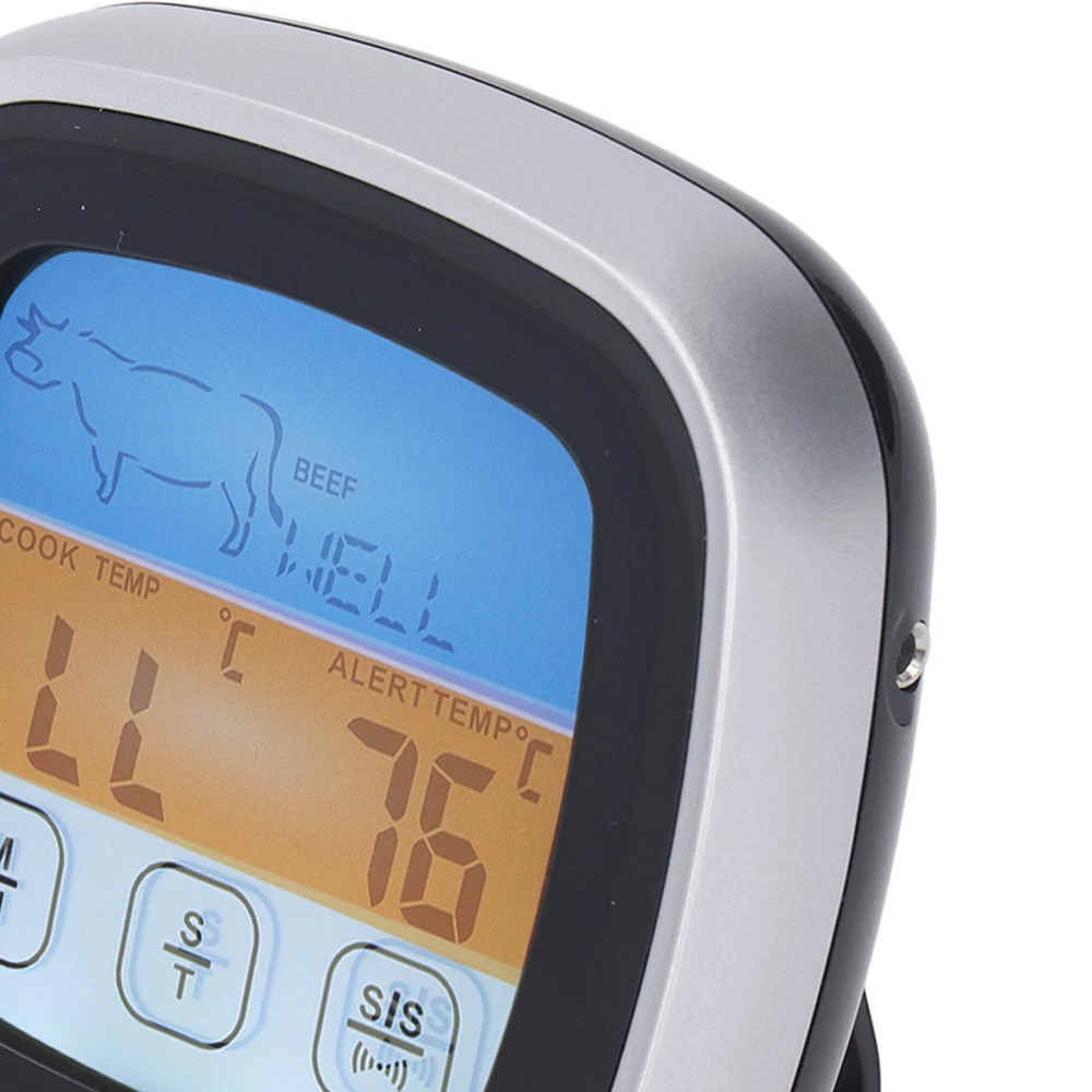 Digital Meat Thermometer LED Display Accurate Reading Meat Temperature Gauge