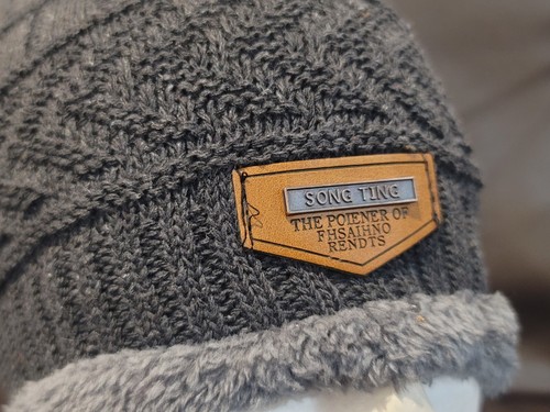 Beanie Winter Gray Hat Cap by Song Ting - Picture 2 of 5
