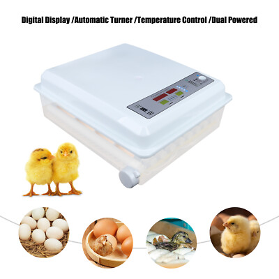 Egg Incubator 64 Eggs Fully Digital Automatic Hatcher Fit Hatching Chicken Farm