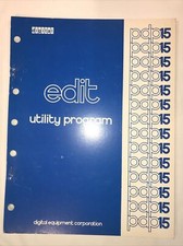 DEC / Digital Equipment Corporation pdp-15 edit utility program manual