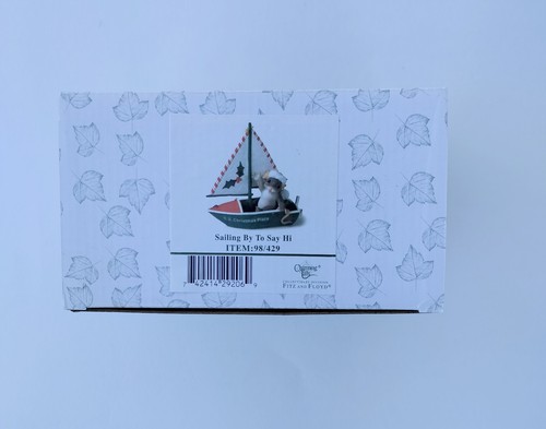 Charming Tails Figurine Sailing By To Say Hi 98/429 Fitz&Floyd NIB SIGNED RARE - Picture 6 of 7