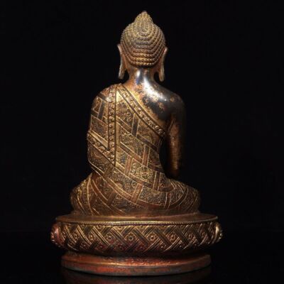 サキャムニ ブッダ blessed Sakyamuni ancient India Buddhism Copper Gilt Buddha