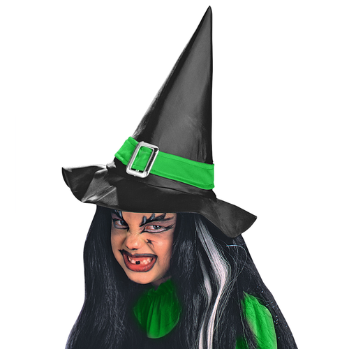 CAPPELLO STREGA ASSORTITI IN VARI COLORI ACCESSORI VESTITO CARNEVALE HALLOWEEN - Foto 11 di 11
