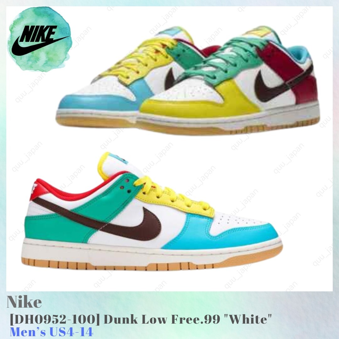 Nike Dunk Low Free.99 White DH0952-100 Men's US4-14 NEW | eBay