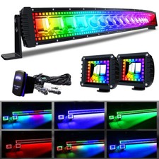 42in 240w Rgb Led Light Bar Curved Spotflood Beam Offroad Fog Lamp For Truck 42in 240w Rgb Led Light Bar Curved Spotflood Beam Offroad Fog Lamp For Truck