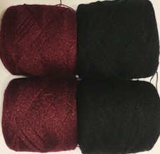 Lace yarn Crystal Colors 627 60 Acrylic/Rayon. 900 yards per ball. 1 Set of 4