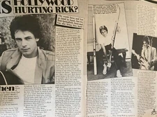 Rick Springfield, Two Page Vintage Clipping, a