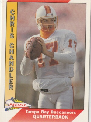 FREE SHIPPING-MINT-1991 Pacific Chris Chandler #497 BUCS PLUS BONUS CARDS