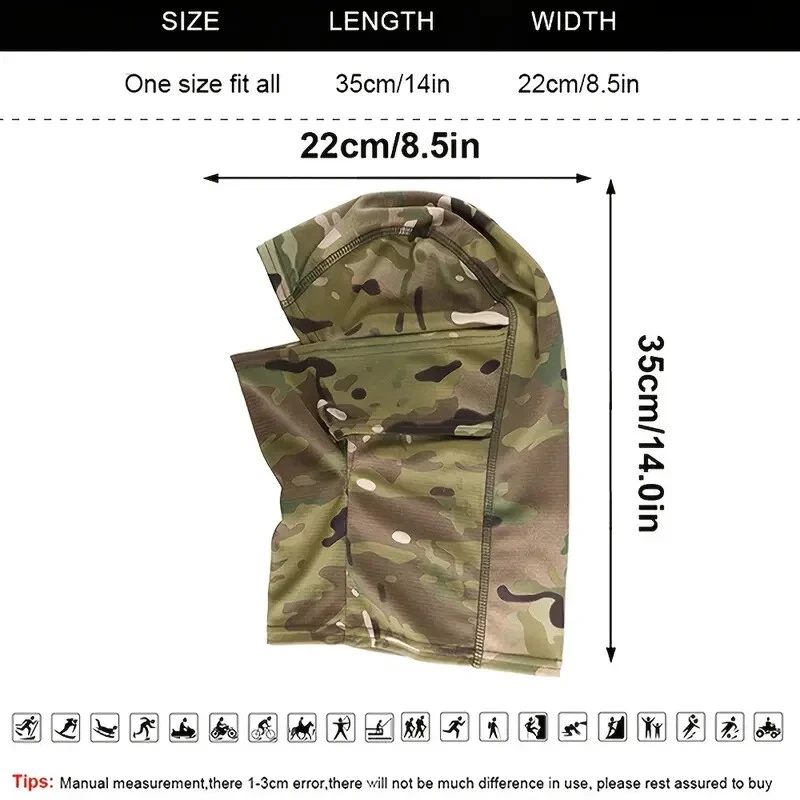 Military Balaclava Dark Urban Camouflage - Black/Grey/Olive Unisex and Unisize - Image 3 of 4