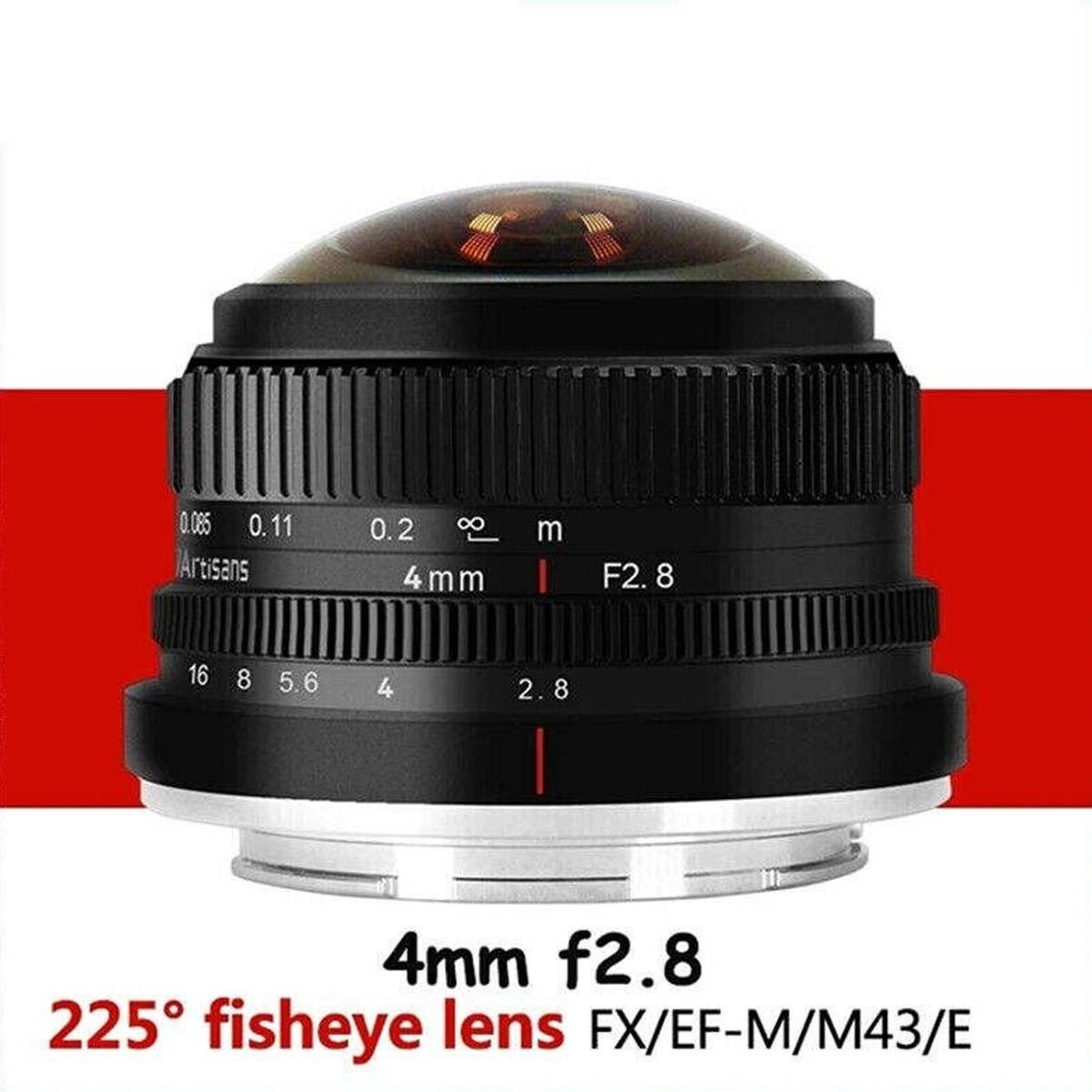 7artisans Photoelectric 4mm f/2.8 Circular Fisheye Lens for Sony E