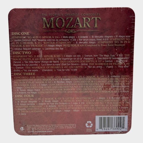 The World's Greatest Composers (Bach, Chopin, Mozart) CD Sets, 2008 - New - Picture 20 of 24