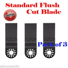 3 Standard Flush Cut Oscillating Multi Tool Saw Blade For  Wood Metal Cutting Di