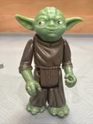 Vintage 1980 Kenner Star Wars Dark Green Black Eyes Yoda Near Complete Hong Kong