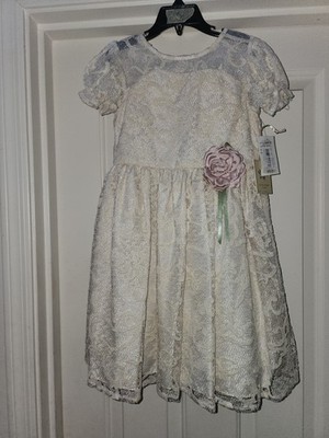 LAURA ASHLEY GIRLS LACE DRESS SIZE 6X | eBay