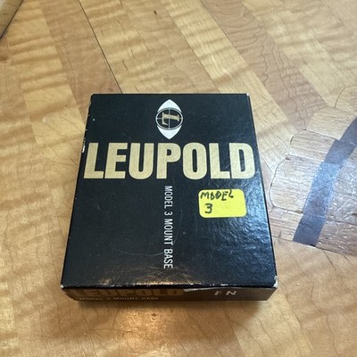 NOS Leupold Model 3 Scope Mount FN Original Box Screws Bases 