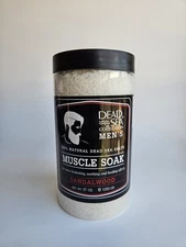Dead Sea Collection Men's Sandalwood Muscle Soak 100% Natural Dead Sea Salts