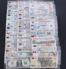 Lots 100 Different Real Paper Money 50 Countries World Banknotes Collection UNC