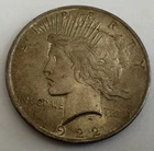 1922 Peace Silver Dollar $1 Silver 0.9 Fineness ~ No Mint Mark ~ Fine You Grade