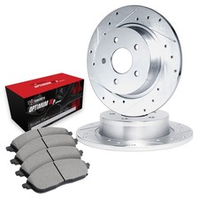 R1 Concepts Drilled & Slotted Brake Kit w Optimum Pads