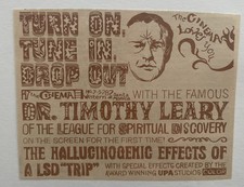 1967 Timothy Leary ,Turn On, Tune In, Drop Out , LSD Film Ad
