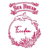 "Schablone \"Sea Dream\", 21 X 29,7 Cm"