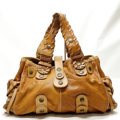 Chloe Hand Bag Brown Leather 4491992