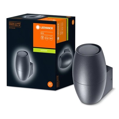 Ledvance Wandleuchte Endura Classic Cannon Wall Up Dunkelgrau IP44 max. 35W GU10