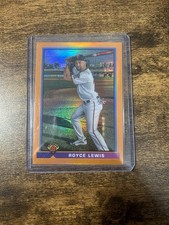 2021 Bowman - 1991 Bowman Royce Lewis #91B-RL Orange Refractor /25 (RC)