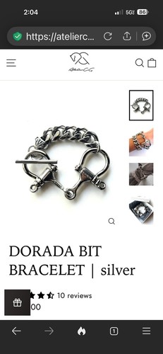 DORADA BITBRACELET-Silver by AtelierCG Equestrian