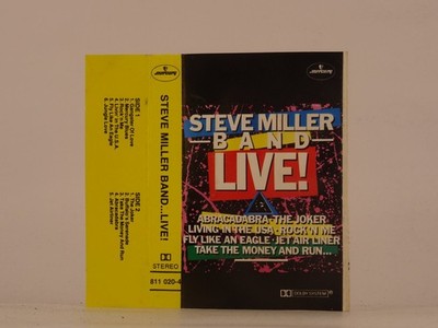 STEVE MILLER BAND LIVE (5) 11 Track Audio Cassette MERCURY