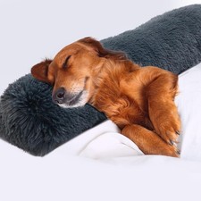 25" Dog Pillow for Large Medium Dogs, Soft Faux Fur Calming Pet Pillow for