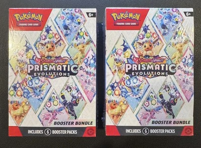 2x Pokemon TCG Prismatic Evolutions Booster Bundle - New Factory