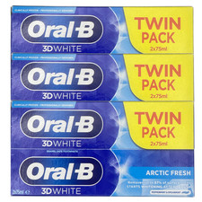 Oral-B 3D White Arctic Fresh Whitening Toothpaste 6x75ml (3 Twin Packs) 32.87 per litre