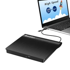Disk Duplicator External DVD Drive USB 3.0 Type C Portable CD DVD +/-RW Optic...