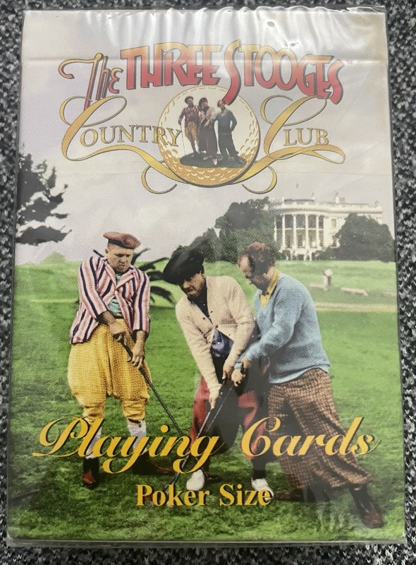 The Three Stooges Country Club Playing Cards - 1998 New Sealed - Steve Sack Art