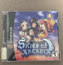 Sega Game For Dreamcast Console RPG Action Jewel Case Manual Skies Of Arcadia Di