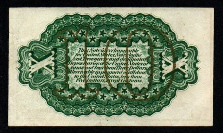 10c BEAUTIFUL AU+ 3rd Issue Washington U.S. Fractional Currency! - Image 2 of 2