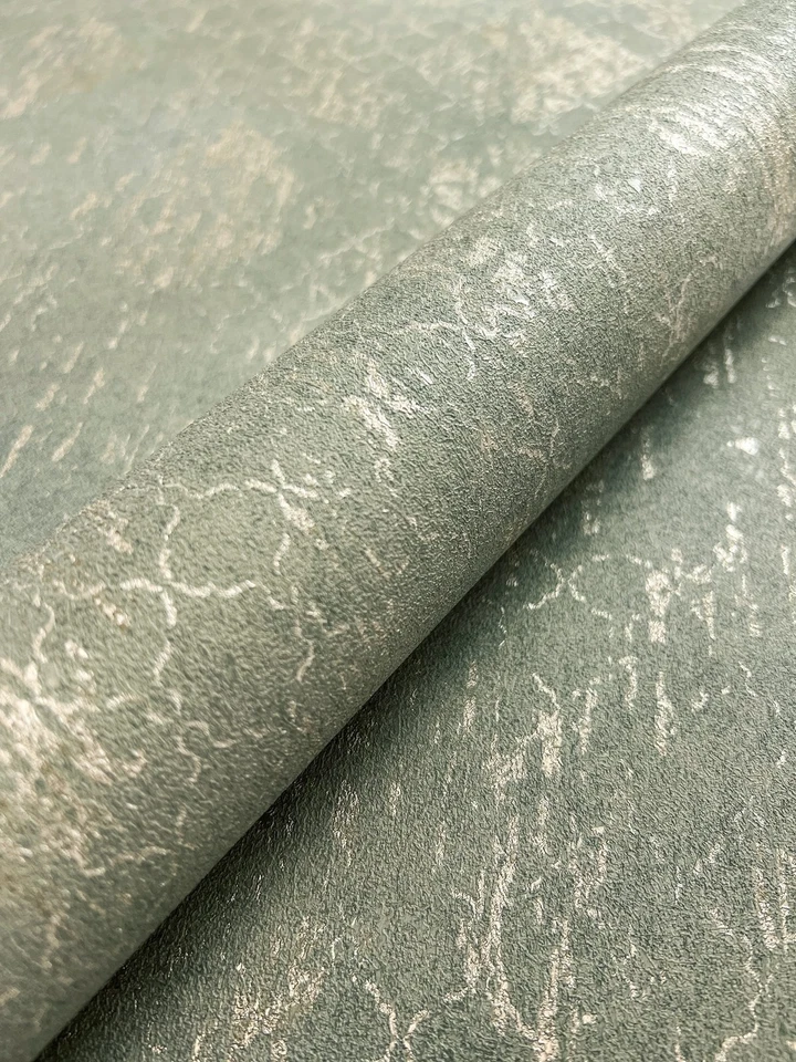 Tapete Vliestapete Grün Ornamente Metallic  Glanztapete Mustertapete - Bild 2 von 4