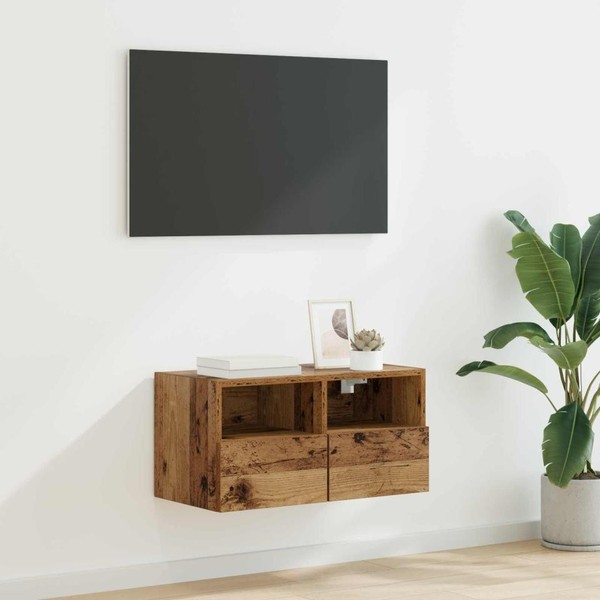 Tv-Wandschrank 60 X 30 X 30 Cm Altholz Holzwerkstoff-image