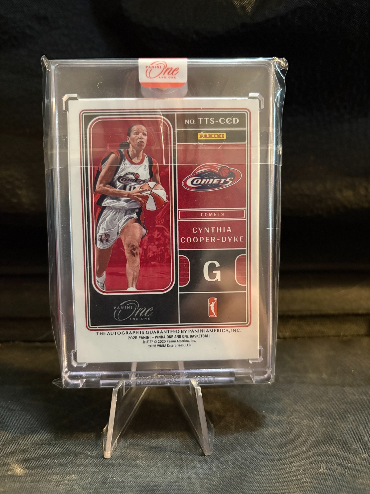 Cynthia Cooper-Dyke 2025 Panini One & One Team Titans Signature 01/99 view 2