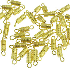 Clasps - 100 Pieces 4 X 15 Mm - Barrel Screw Type Clasp - Perfect for Jewerly Ma