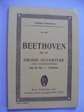 Great Overture C Major op. 115 - Nameday - Orchestra - study sc... by Unger, Max