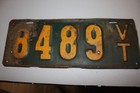 Rare Antique 1918 Vermont license plate undated — photo 2