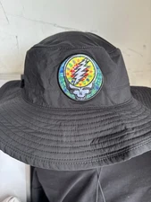 Grateful Dead Lightning Skull Embroidered Boonie Hat Black