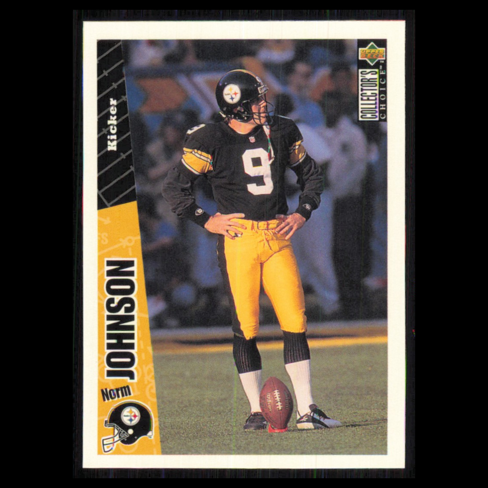 Norm Johnson #281 1996 Collectors Choice Pittsburgh Steelers Football Card NFL