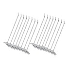 12" Slatwall Hooks - Chrome - Pack of 50