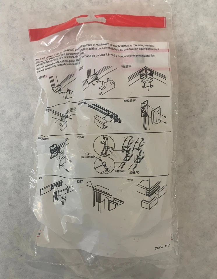 (Pack de 8) Legrand Wiremold NM2011 marfil 90° codo plano Foto 4 de 4