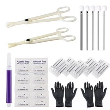 Body Piercing Kit - Yuelong 40pcs Needles Clamps 40PCS, White