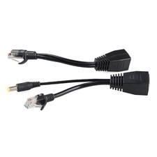 12V POE Adapter Cable Cord RJ45 Injector Splitter Network Power over Ethernet